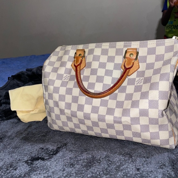 Louis Vuitton Speedy 30 Damier Azur - Picture 9 of 11